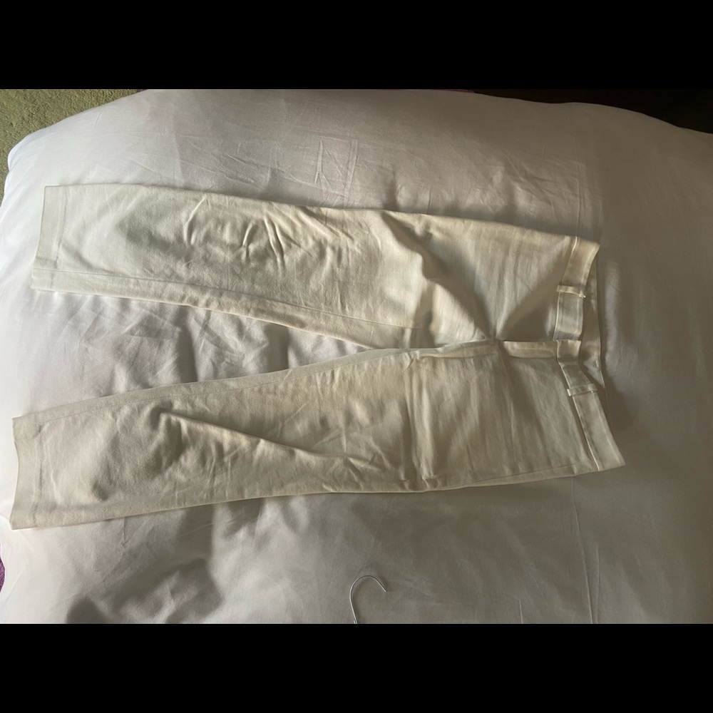 Club Monaco white mis rise pants